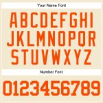 Personalized Orange Cream Baseball Jersey - Authentic Throwback Mesh Style Personalized Cream Orange Mesh Authentic Throwback