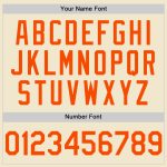 Personalized Cream Orange Mesh Throwback Baseball Jersey for Men and Women Personalized Cream Orange Mesh Throwback Baseball