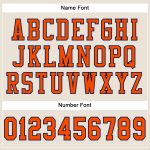 Personalized Mesh Football Jersey in Cream Orange and Navy Colors Personalized Cream Orange-Navy Mesh Football Jersey
