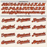 Custom Cream Orange-Navy Baseball Jersey for Men and Women - Sleeveless Design Personalized Cream Orange-Navy Sleeveless