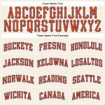 Custom Name and Number Authentic Sleeveless Baseball Jersey - Personalized Cream Orange-Royal Team Jersey Personalized Cream