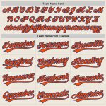 Personalized Orange-Royal Baseball Jersey for Kids and Adults - Custom Design Personalized Cream Orange-Royal Baseball Jersey