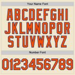 Custom Name and Number Personalized Orange-Royal Authentic Throwback Baseball Jersey Personalized Cream Orange-Royal Mesh