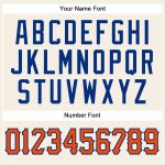 Personalized Orange and Royal Sleeveless Baseball Jersey for Men and Women Personalized Cream Orange-Royal Sleeveless Baseball