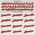 Personalized Orange-Royal Throwback Basketball Jersey for Men 3 Personalized Cream Orange-Royal Throwback Basketball Jersey