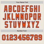 Personalized Cream and Orange Two-Tone Baseball Jersey for Men and Women Personalized Cream Orange-Royal Two Tone Baseball