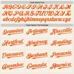 Personalized Cream Orange Baseball Jersey for Men and Women - Sleeveless Personalized Cream Orange Sleeveless Baseball Jersey