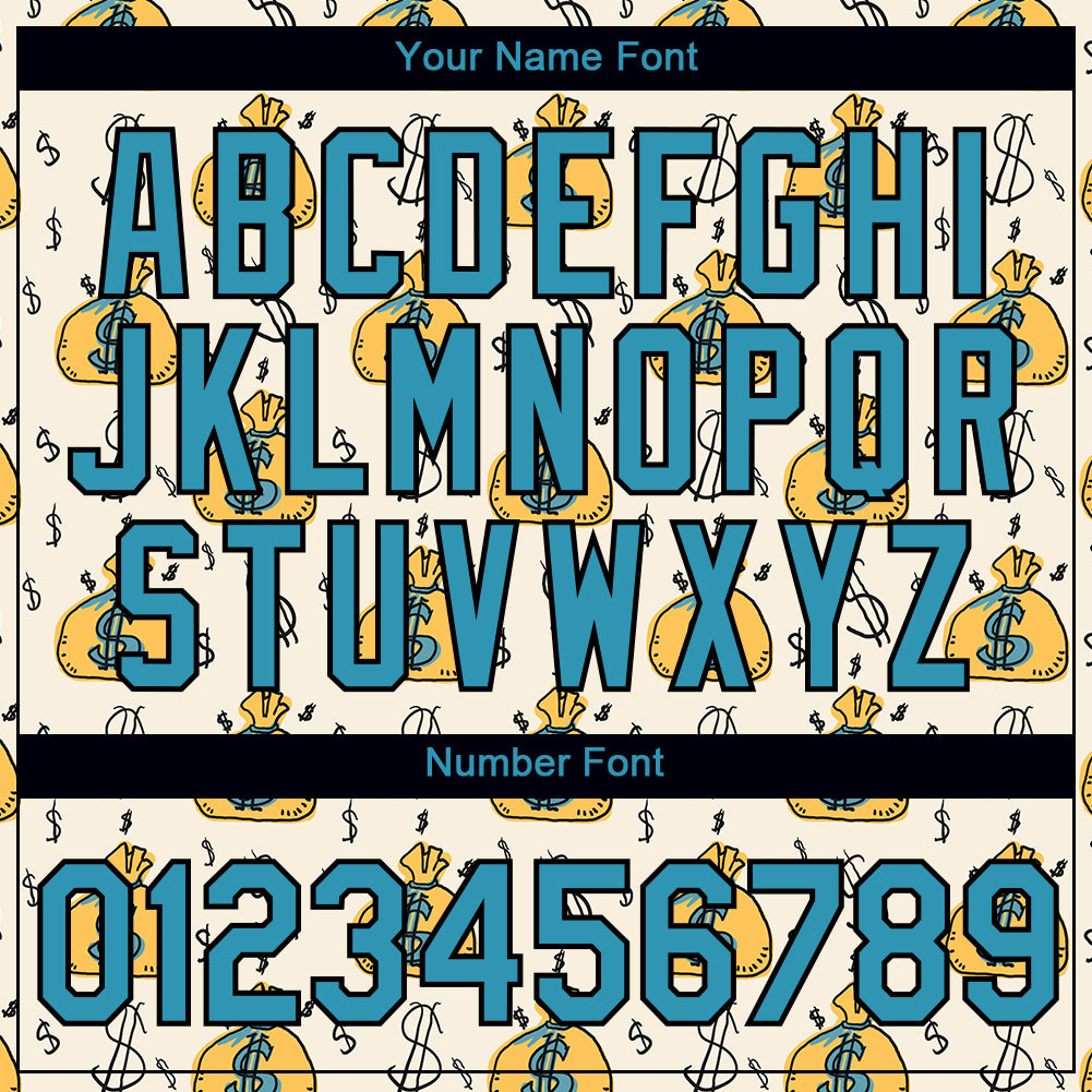 Personalized Cream Panther Blue-Black 3D Dollar Sign Money Theme Performance T-Shirt Personalized Blue-Black Panther 3D Dollar Sign Money Theme T-Shirt for Performance Personalized Cream Panther Blue-Black - Image 4