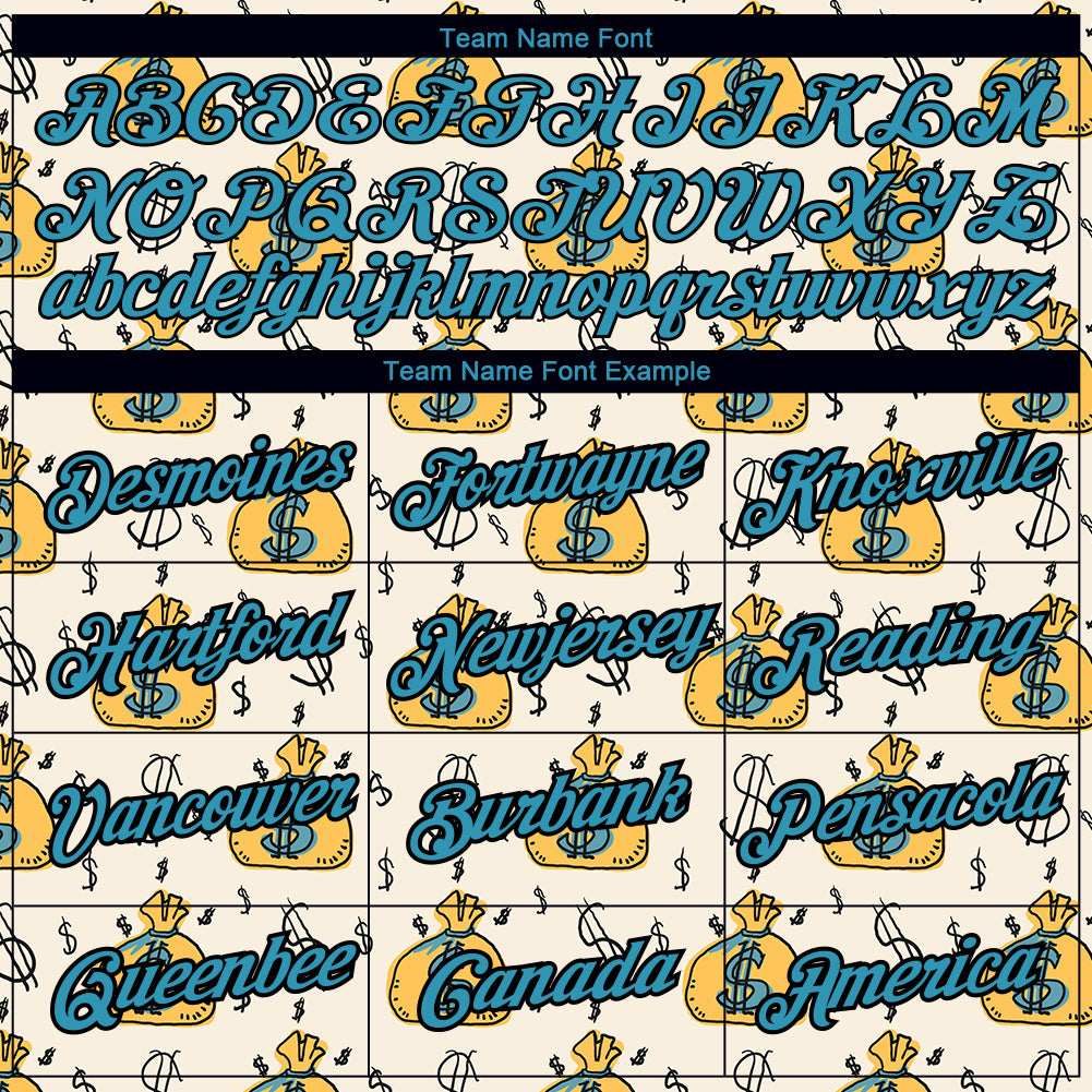 Personalized Cream Panther Blue-Black 3D Dollar Sign Money Theme Performance T-Shirt Personalized Blue-Black Panther 3D Dollar Sign Money Theme T-Shirt for Performance Personalized Cream Panther Blue-Black - Image 3