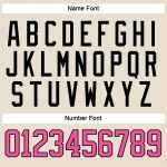 Personalized Pink and Black Hockey Jersey with Lace Neck Design - Customizable Team Apparel Personalized Cream Pink-Black