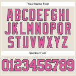 Personalized Baseball Jersey in Cream Pink and Kelly Green for Custom Styles Personalized Cream Pink-Kelly Green Baseball