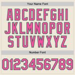 Custom Name and Number Personalized Pink and Green Authentic Baseball Jersey Personalized Cream Pink-Kelly Green Line Authentic