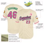 Personalized Pink and Green Mesh Baseball Jersey with Custom Name and Number - Authentic Throwback Team Style Personalized