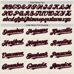 Personalized Black Crimson Pinstripe Baseball Jersey Custom Name Number Authentic Fade Fashion Personalized Cream Pinstripe