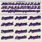 Custom Name and Number Baseball Jersey in Personalized Cream Purple-Black, 3 Color Arm Shapes, Authentic Design Personalized
