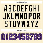 Custom Name Number Basketball Jersey - Personalized Authentic Cream Purple-Black Throwback Design Personalized Cream Purple-Black