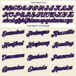 Custom Team Name and Number Performance T-Shirt in Cream Purple-Black - Personalized Sports Apparel Personalized Cream Purple-Black
