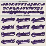 Custom Name and Number Purple Black Softball Jersey Unisex Two-Button Personalized Team Apparel Personalized Cream Purple-Black
