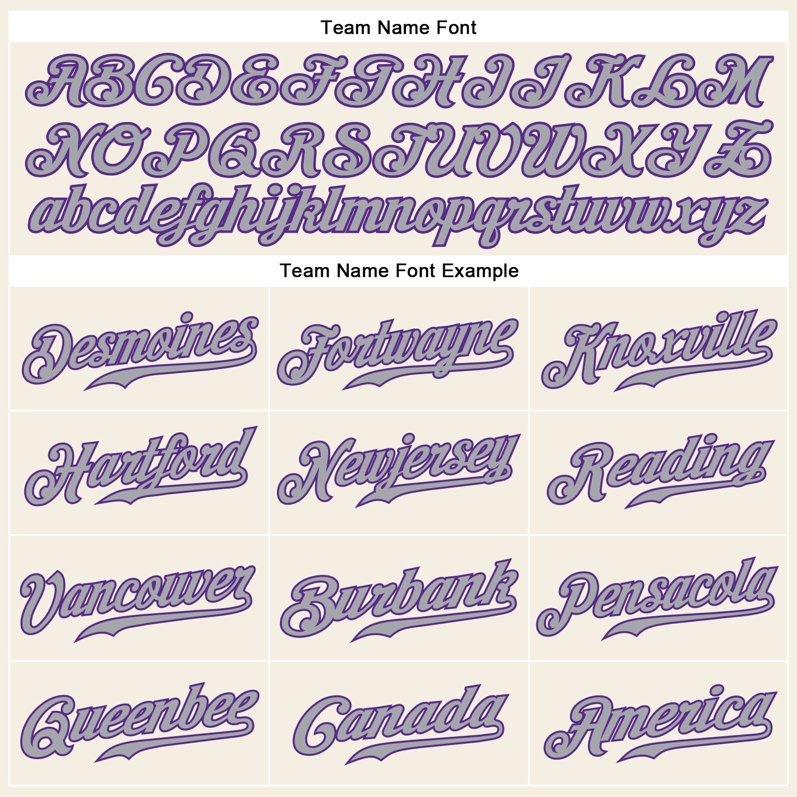 Personalized Cream Purple-Gray Authentic Sleeveless Baseball Jersey Team Custom Name and Number Custom Name and Number Purple Gray Sleeveless Baseball Jersey - Personalized Authentic Team Apparel Personalized Cream Purple-Gray - Image 3