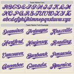 Custom Name and Number Baseball Jersey - Personalized Cream Purple-Gray Line Authentic Jersey Personalized Cream Purple-Gray