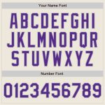 Personalized Cream Purple Gray Baseball Jersey with Raglan Sleeves Personalized Cream Purple-Gray Raglan Sleeves Baseball
