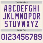 Personalized Cream Purple Gray Baseball Jersey - Sleeveless Custom Sports Apparel Personalized Cream Purple-Gray Sleeveless