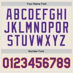 Personalized Purple Orange Throwback Basketball Jersey - Custom Sports Apparel Personalized Cream Purple-Orange Throwback