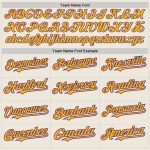 Personalized Purple Cream Pinstripe Gold Unisex Softball Jersey - Custom Two-Button Design Personalized Cream Purple Pinstripe
