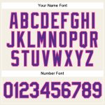 Personalized Purple Cream Pinstripe Pink Baseball Jersey for Custom Sports Wear Personalized Cream Purple Pinstripe Pink