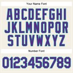 Custom Name and Number Authentic Baseball Jersey, Personalized Cream Purple Pinstripe Teal Design Personalized Cream Purple