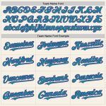 Custom Name Number Personalized Sleeveless Baseball Jersey in Cream Purple Teal - Authentic Team Apparel Personalized Cream
