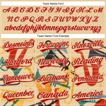 Personalized 3D Pattern Cream Red International Jazz Day Custom Baseball Jersey with Name and Number Personalized Cream Red