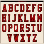 Personalized 3D Varsity Letterman Jacket in Cream Red-Black, Full-Snap Bomber Design Personalized Cream Red-Black 3D Bomber