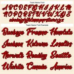 Personalized Red and Black Baseball Jersey with Cream Details - Custom Team Jersey Personalized Cream Red-Black Baseball