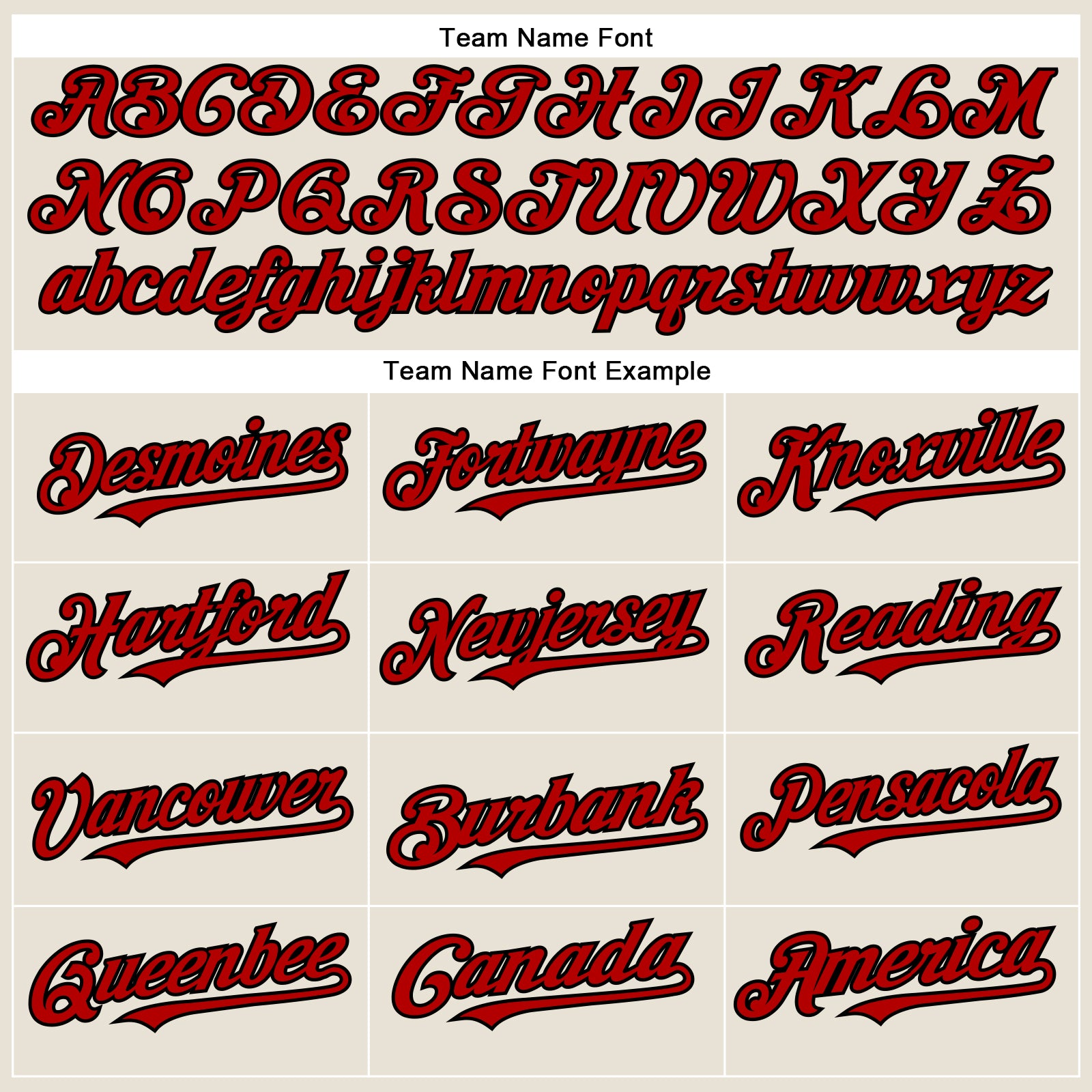 Personalized Red Black Baseball Jersey for Men, Women, Kids - Custom Cream Design Size 6 Personalized Cream Red-Black Baseball - Image 4