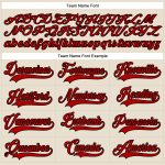 Personalized Red and Black Hockey Lace Neck Jersey - Customizable Sports Apparel Personalized Cream Red-Black Hockey Lace