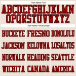 Custom Name and Number Football Jersey - Personalized Cream Red Black Mesh Authentic Design Personalized Cream Red-Black
