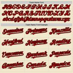 Personalized Red Black Cream Mesh Baseball Jersey for Throwback Style Personalized Cream Red-Black Mesh Throwback Baseball