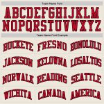 Personalized Red-Black Cream Throwback Basketball Jersey Size 3 Personalized Cream Red-Black Throwback Basketball Jersey