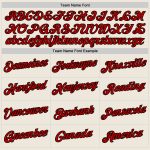 Personalized Red-Black Cream Basketball Jersey for Men, Size 6 Throwback Style Personalized Cream Red-Black Throwback Basketball