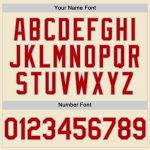 Custom Name and Number Personalized Cream Red-Gray Authentic Baseball Jersey - Throwback Style Personalized Cream Red-Gray
