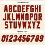 Custom Name and Number Authentic Baseball Jersey | Personalized Red-Green Team Jersey Personalized Cream Red-Green Authentic