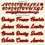 Custom Name and Number Authentic Baseball Jersey | Personalized Red-Green Team Jersey Personalized Cream Red-Green Authentic