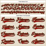 Custom Name and Number Hockey Jersey - Personalized Cream Red-Green Lace Neck Team Apparel Personalized Cream Red-Green Hockey