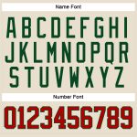 Custom Name and Number Hockey Jersey - Personalized Cream Red-Green Lace Neck Team Apparel Personalized Cream Red-Green Hockey