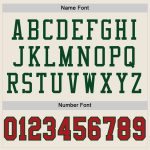 Custom Red-Green Mesh Football Jersey for Men | Personalized Sports Apparel Personalized Cream Red-Green Mesh Football Jersey