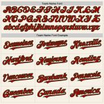Personalized Sleeveless Baseball Jersey in Cream with Red and Green Accents - Custom Team Uniform Personalized Cream Red-Green