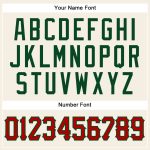 Personalized Red Green Sleeveless Baseball Jersey - Custom Sports Apparel Personalized Cream Red-Green Sleeveless Baseball