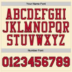 Personalized Red-Hunter Green Basketball Jersey - Custom Cream Throwback Jersey Personalized Cream Red-Hunter Green Throwback