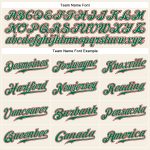 Personalized Cream Red and Kelly Green Authentic Baseball Jersey Custom Name Number - Sleeveless Team Apparel Personalized